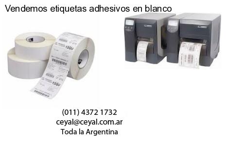 Vendemos etiquetas adhesivos en blanco