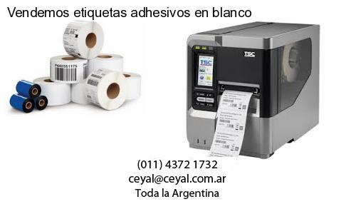 Vendemos etiquetas adhesivos en blanco