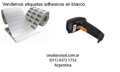 Vendemos etiquetas adhesivos en blanco