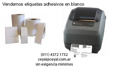 Vendemos etiquetas adhesivos en blanco