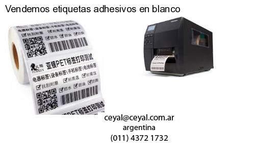 Vendemos etiquetas adhesivos en blanco
