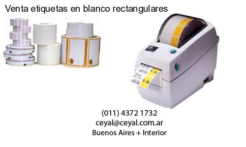 Venta etiquetas en blanco rectangulares