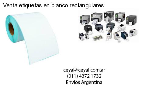 Venta etiquetas en blanco rectangulares
