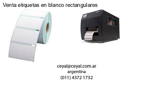 Venta etiquetas en blanco rectangulares