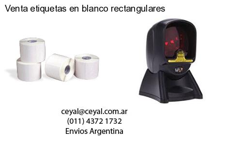 Venta etiquetas en blanco rectangulares