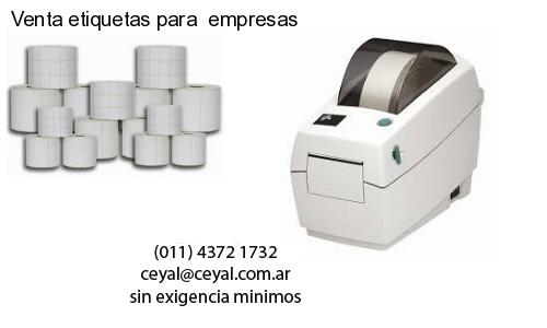 Venta etiquetas para  empresas