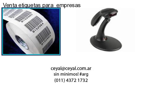 Venta etiquetas para  empresas