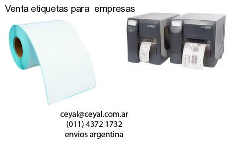 Venta etiquetas para  empresas