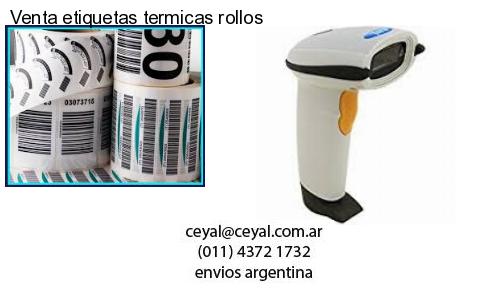 Venta etiquetas termicas rollos