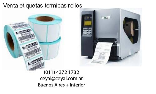 Venta etiquetas termicas rollos