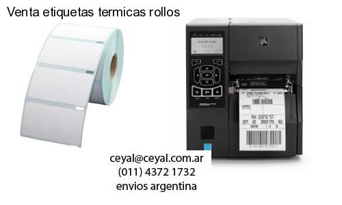 Venta etiquetas termicas rollos