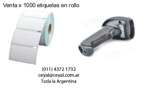 Venta x 1000 etiquetas en rollo