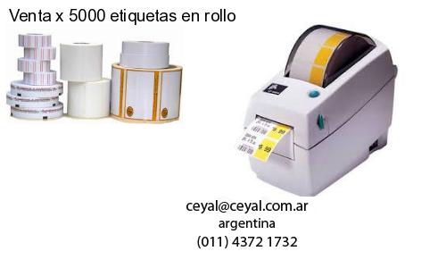 Venta x 5000 etiquetas en rollo