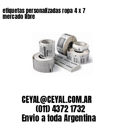 etiquetas personalizadas ropa 4 x 7 mercado libre