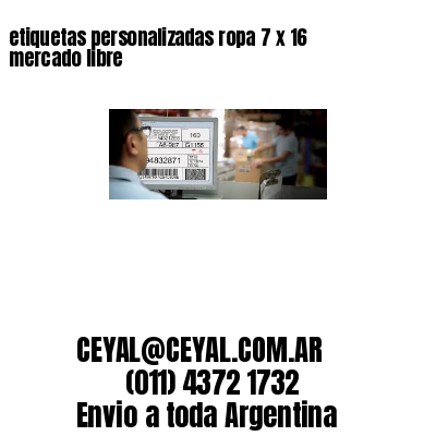 etiquetas personalizadas ropa 7 x 16 mercado libre