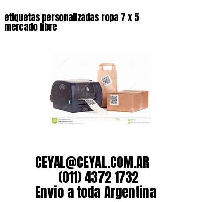 etiquetas personalizadas ropa 7 x 5 mercado libre