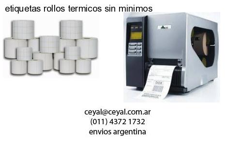 etiquetas rollos termicos sin minimos