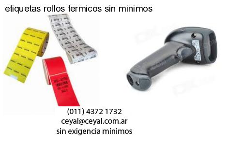 etiquetas rollos termicos sin minimos