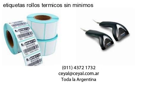 etiquetas rollos termicos sin minimos