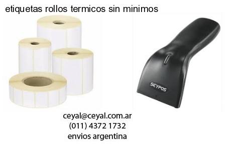etiquetas rollos termicos sin minimos