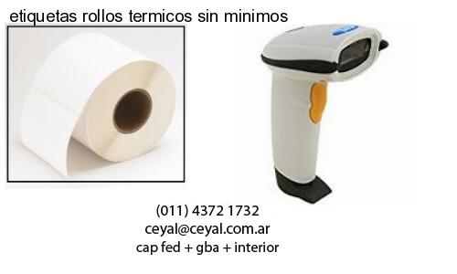 etiquetas rollos termicos sin minimos