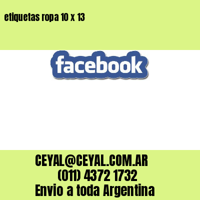 etiquetas ropa 10 x 13