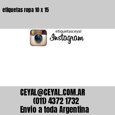 etiquetas ropa 10 x 15