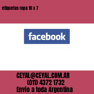 etiquetas ropa 10 x 7