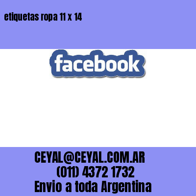 etiquetas ropa 11 x 14