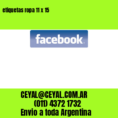 etiquetas ropa 11 x 15