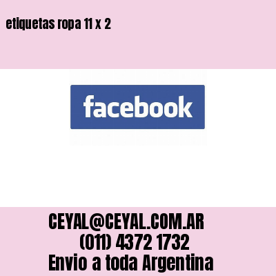 etiquetas ropa 11 x 2