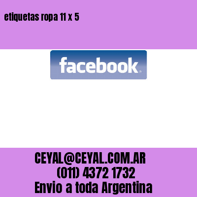 etiquetas ropa 11 x 5