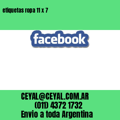 etiquetas ropa 11 x 7