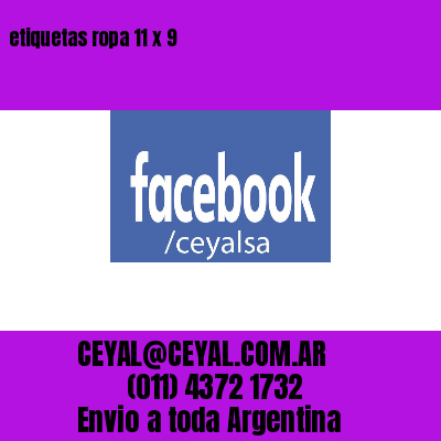 etiquetas ropa 11 x 9