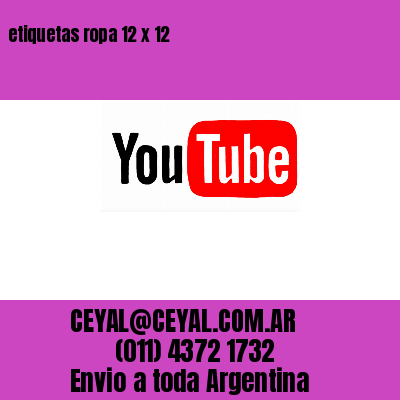 etiquetas ropa 12 x 12