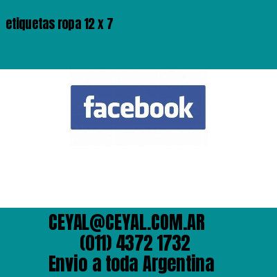 etiquetas ropa 12 x 7