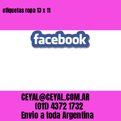 etiquetas ropa 13 x 11