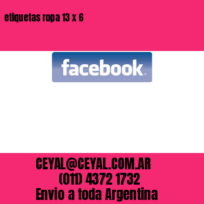 etiquetas ropa 13 x 6