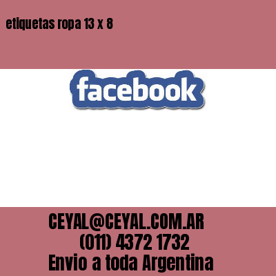 etiquetas ropa 13 x 8