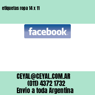 etiquetas ropa 14 x 11