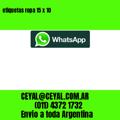 etiquetas ropa 15 x 10