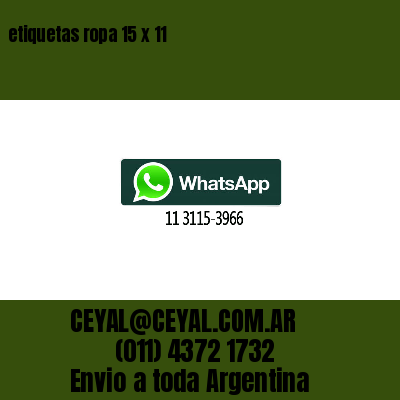 etiquetas ropa 15 x 11