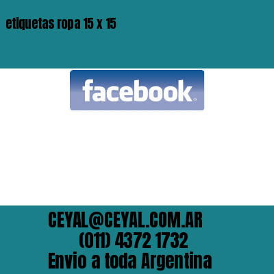 etiquetas ropa 15 x 15