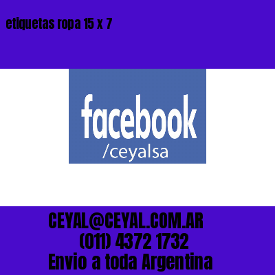 etiquetas ropa 15 x 7