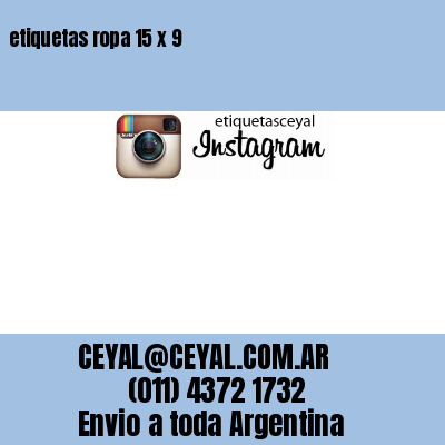 etiquetas ropa 15 x 9