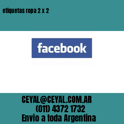 etiquetas ropa 2 x 2