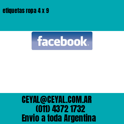 etiquetas ropa 4 x 9