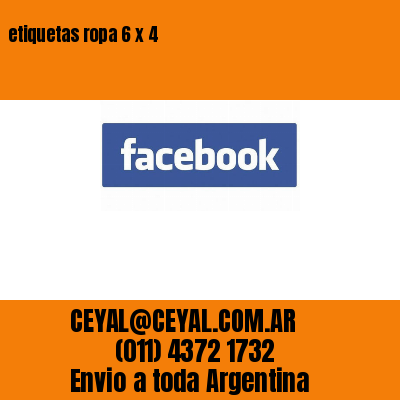 etiquetas ropa 6 x 4
