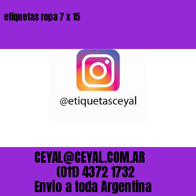 etiquetas ropa 7 x 15
