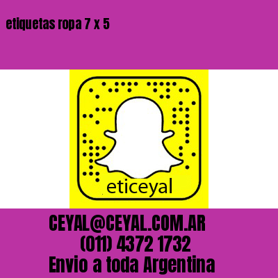 etiquetas ropa 7 x 5
